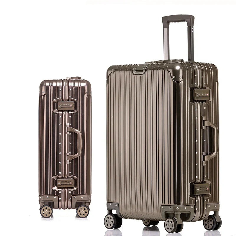 Aluminium-Magnesium Reiskoffer met TSA-Slot Zilver Zwart Rood Blauw | Sansoti 10