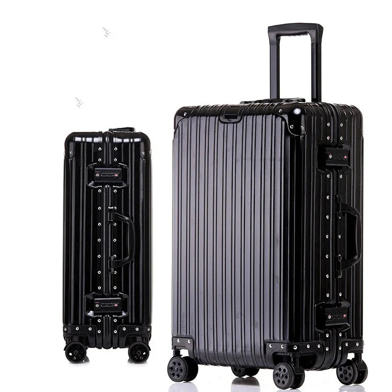 Aluminium-Magnesium Reiskoffer met TSA-Slot Zilver Zwart Rood Blauw | Sansoti 7