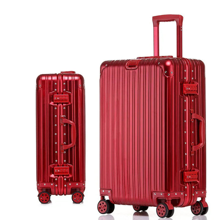 Aluminium-Magnesium Reiskoffer met TSA-Slot Zilver Zwart Rood Blauw | Sansoti 8