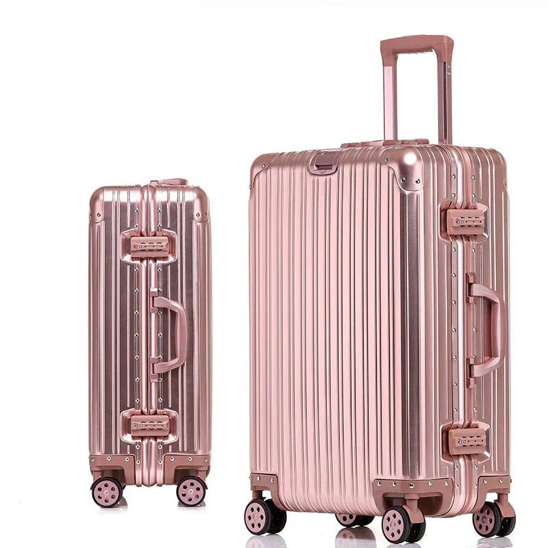 Aluminium-Magnesium Reiskoffer met TSA-Slot Zilver Zwart Rood Blauw | Sansoti 9