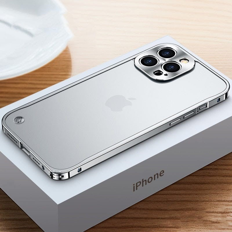 Aluminium iPhone Hoesje Lichtgewicht Bescherming Precisie CNC-Gefreesd Robuust Slank Bumper Case Premium Metalen Telefooncover | Sansoti 4