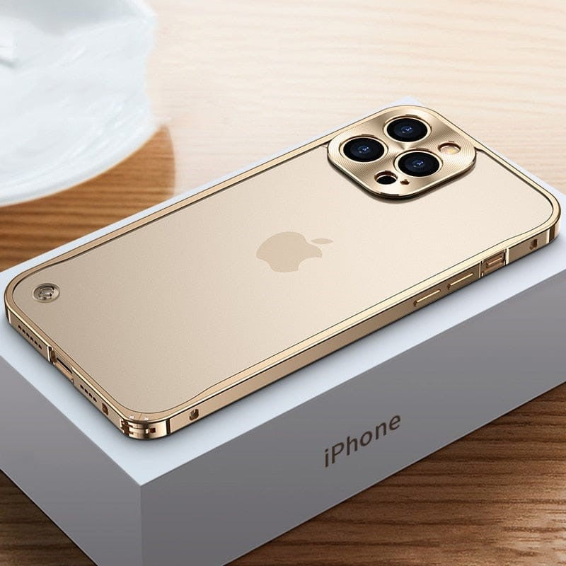 Aluminium iPhone Hoesje Lichtgewicht Bescherming Precisie CNC-Gefreesd Robuust Slank Bumper Case Premium Metalen Telefooncover | Sansoti 5