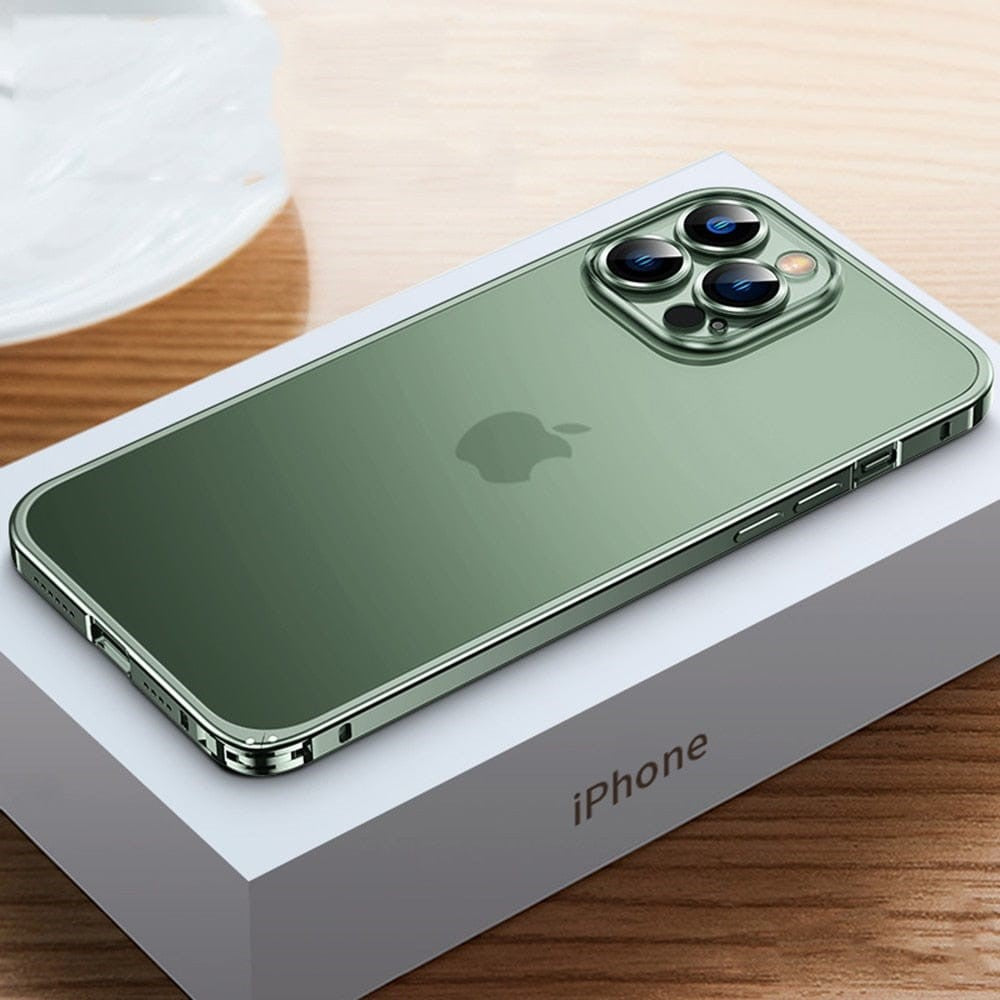 Aluminium iPhone Hoesje Lichtgewicht Bescherming Precisie CNC-Gefreesd Robuust Slank Bumper Case Premium Metalen Telefooncover | Sansoti 6