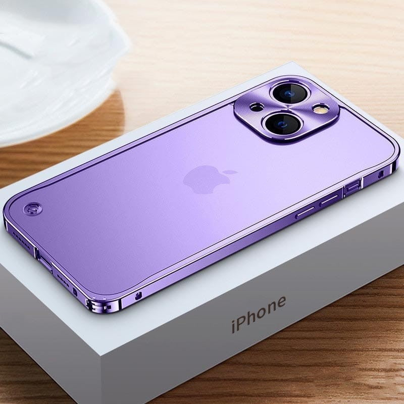 Aluminium iPhone Hoesje Lichtgewicht Bescherming Precisie CNC-Gefreesd Robuust Slank Bumper Case Premium Metalen Telefooncover | Sansoti 8