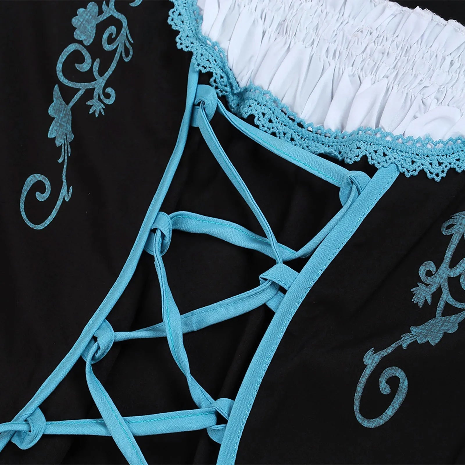AlpenGlanz – Dirndl femme avec encolure moderne – Pour Oktoberfest & fêtes