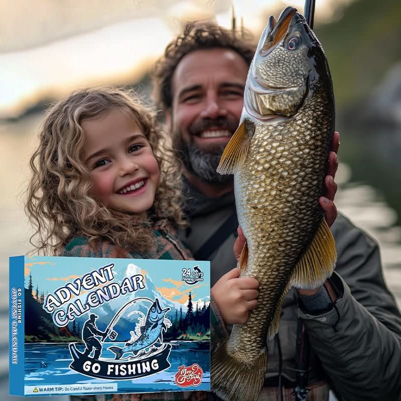 Angel Adventskalender – 24-teiliges Köder-Set mit vielseitigem Angelzubehör Bolendo