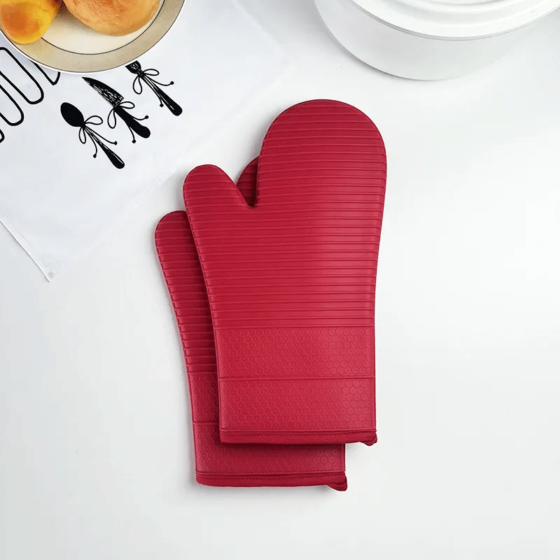 Antislip Siliconen Ovenhandschoenen tot 250°C voor Veilig Koken en Grillen 6