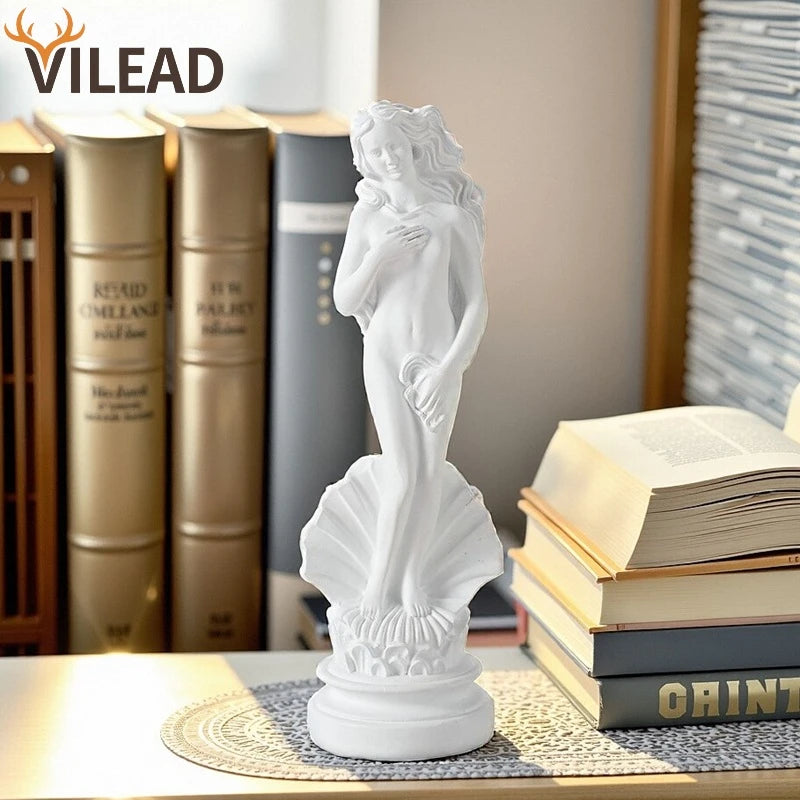Aphrodite Standbeeld 18 cm van Hars – Grieks Mythologisch Decor voor Bureau en Plank 0