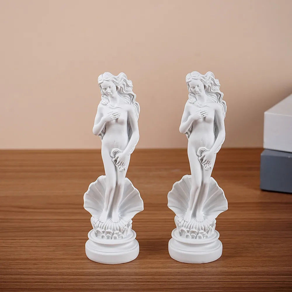 Aphrodite Standbeeld 18 cm van Hars – Grieks Mythologisch Decor voor Bureau en Plank 4