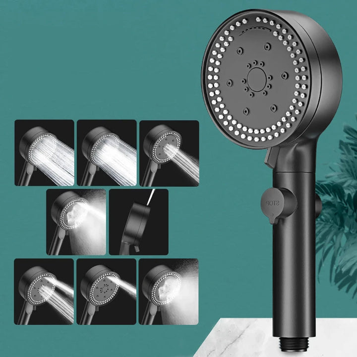 Jato de Duche Multifuncional 5 Modos | Massagem &amp; Poupa Água