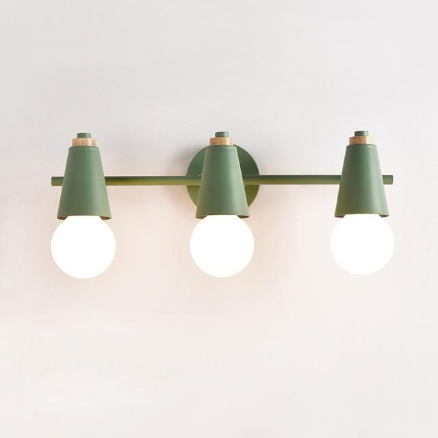 Novera Ari Wandlamp – Modern Metaal met Houten Accent, 2 of 3 Lichts