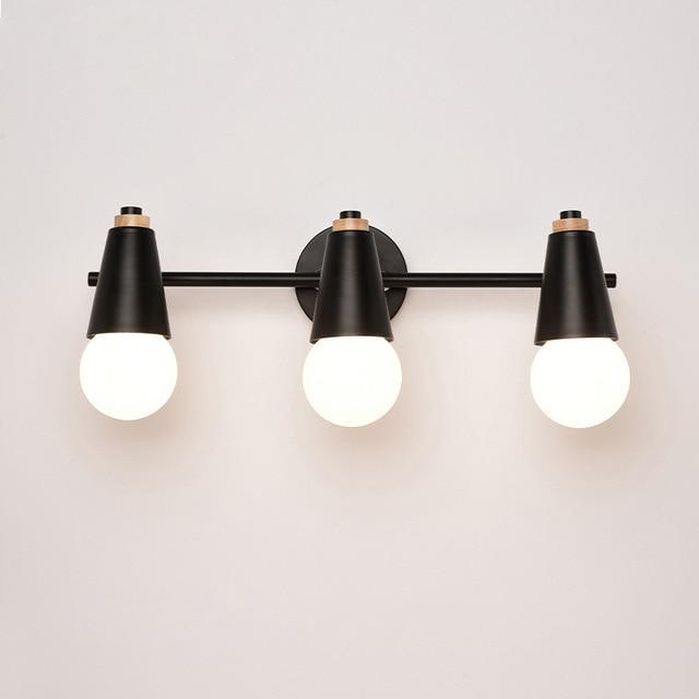 Applique murale Novera Ari – Métal moderne avec accent en bois, 2 ou 3 lumières