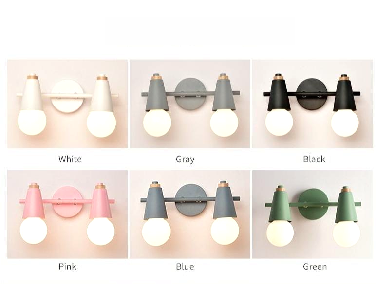 Novera Ari Wandlamp – Modern Metaal met Houten Accent, 2 of 3 Lichts