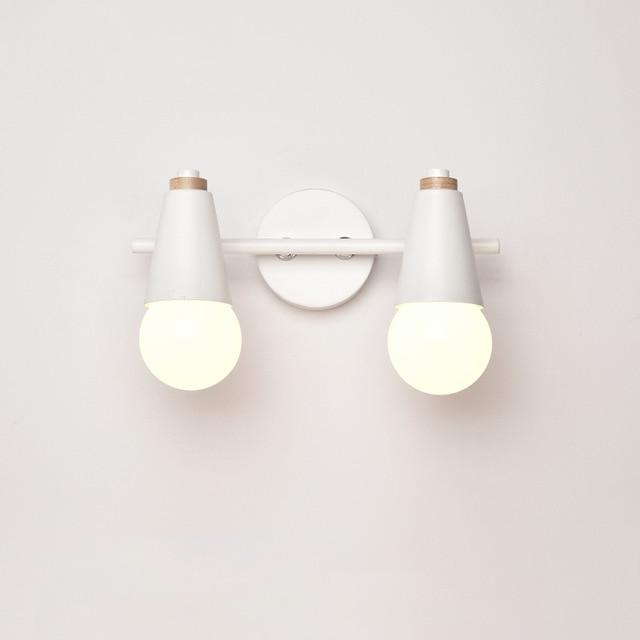 Novera Ari Wandlamp – Modern Metaal met Houten Accent, 2 of 3 Lichts
