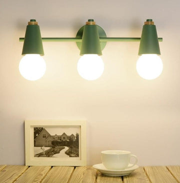 Novera Ari Wandlamp – Modern Metaal met Houten Accent, 2 of 3 Lichts