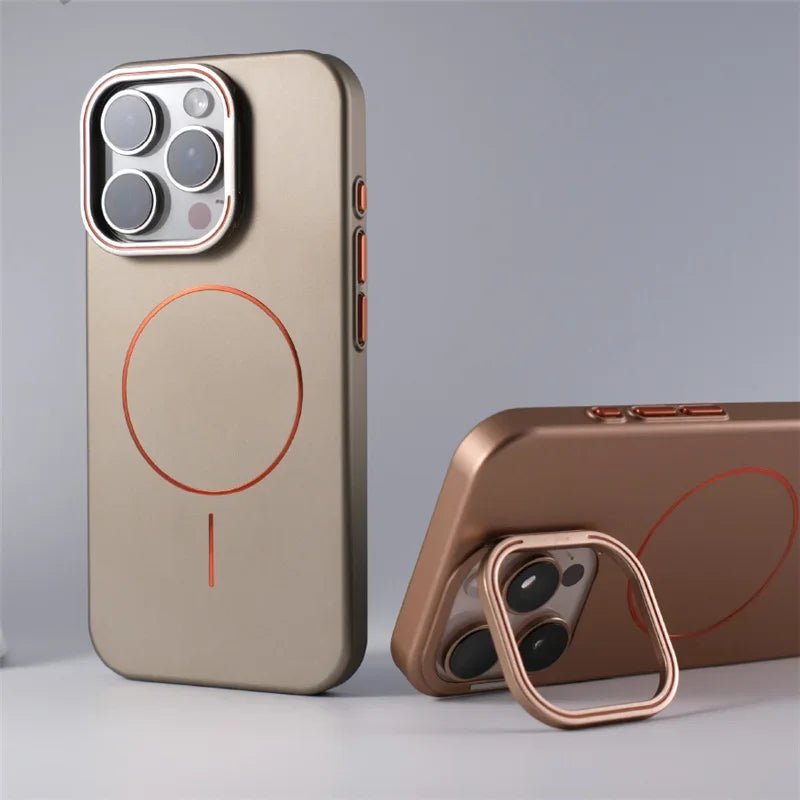 Armor Shield iPhone-hoes voor MagSafe met standaard en lensbescherming 6