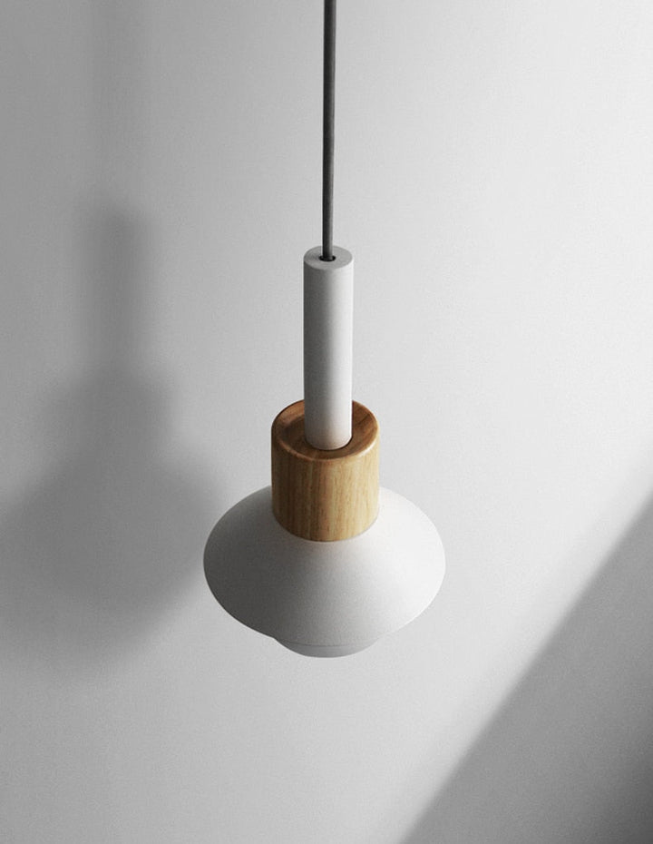 Novaro Hanglamp van Metaal &amp; Hout – Kleurrijk Design met Verstelbaar Snoer