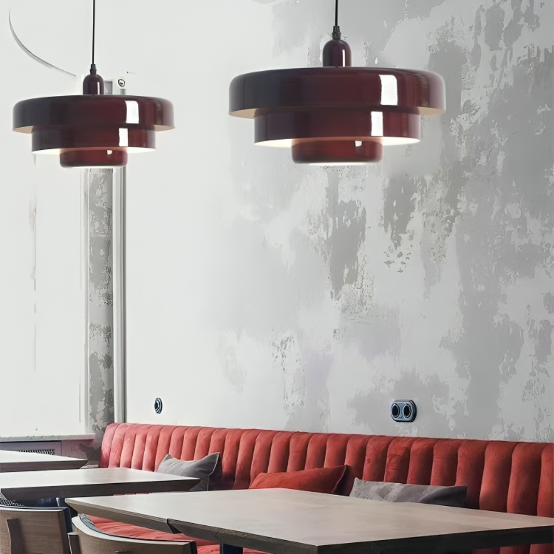 BrilloÉpoca llum penjant – Làmpada de sostre metàl·lica vintage amb LED eficient energèticament i ambient de llum càlida