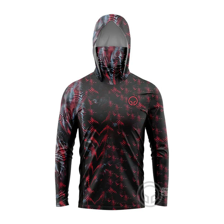 Atmungsaktives Langarm T-Shirt für Männer mit UV-Schutz und Kapuze zum Angeln 15