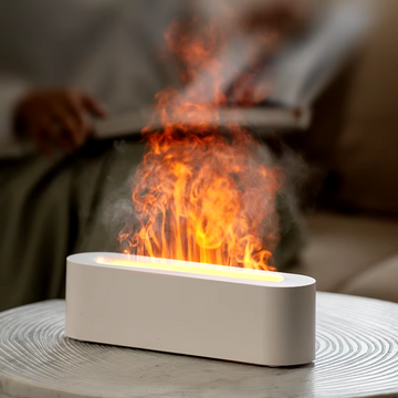 AuraFlame – LED sfeerlicht met vlameffect en aromatherapie diffuser