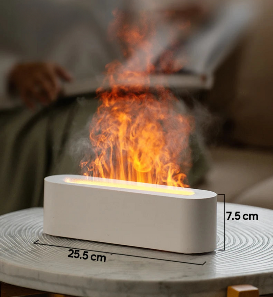 AuraFlame – LED sfeerlicht met vlameffect en aromatherapie diffuser