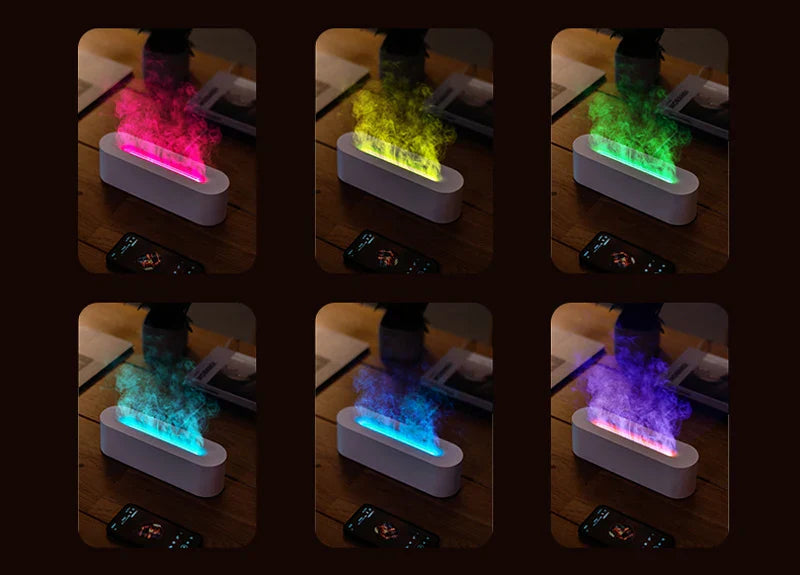 AuraFlame – LED sfeerlicht met vlameffect en aromatherapie diffuser