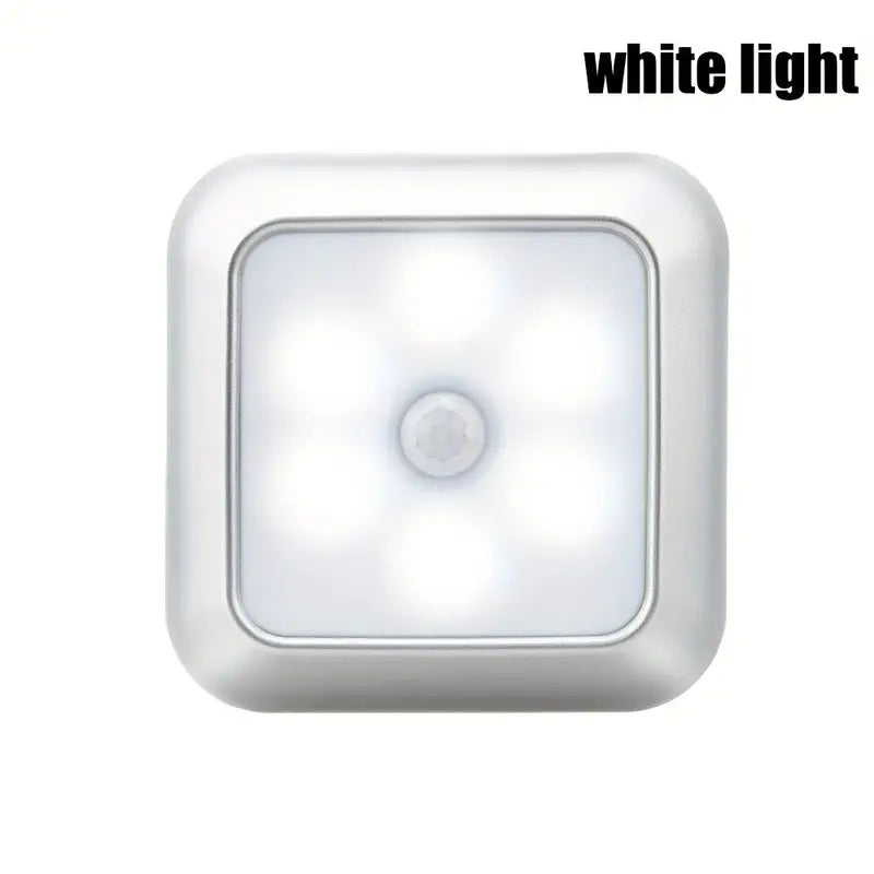AuroraGlow – Draadloos 6-LED nachtlicht met bewegingssensor voor trap en kast