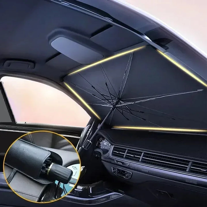 Auto-Sonnenschutz für das Auto, UV-Schutz für Frontscheibe und Seitenfenster, langlebig und universell 1