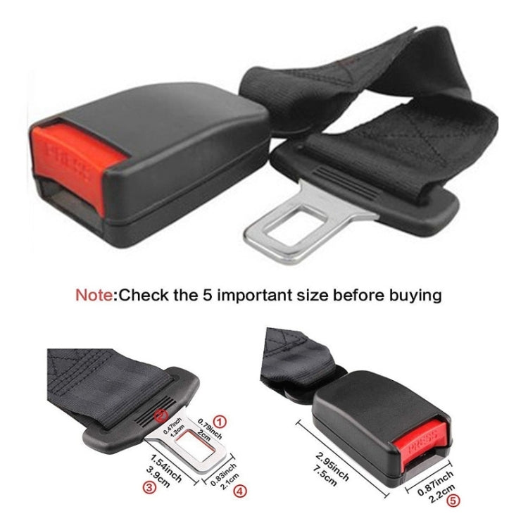 Autogordel Verlenger Set voor Extra Lengte en Comfort | Universele Veiligheidsgordel Extensie voor Passagiers | Sansoti 2