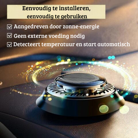 Autoluchtverfrisser | Roterende, op zonne-energie werkende autoluchtverfrisser met een premium gevoel 3