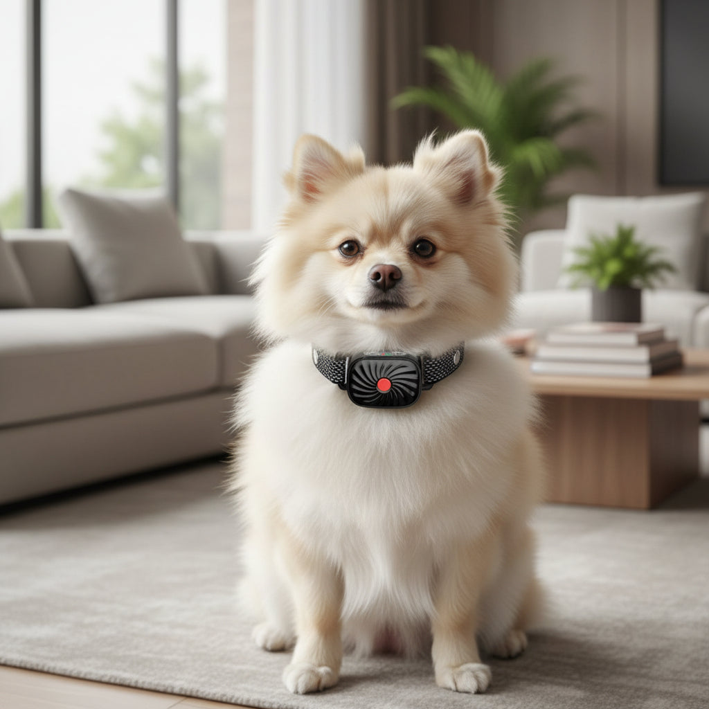 BARKCALM MINI – Zachte anti-blafhalsband met geluid en trillingen voor kleine honden 0