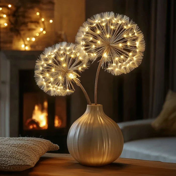 Lighted Dandelion Branch Decor – Glowing Seed Heads for Home or Events Tevako