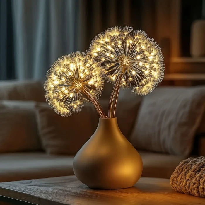Lighted Dandelion Branch Decor – Glowing Seed Heads for Home or Events Tevako
