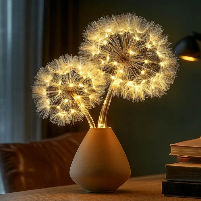 Lighted Dandelion Branch Decor – Glowing Seed Heads for Home or Events Tevako