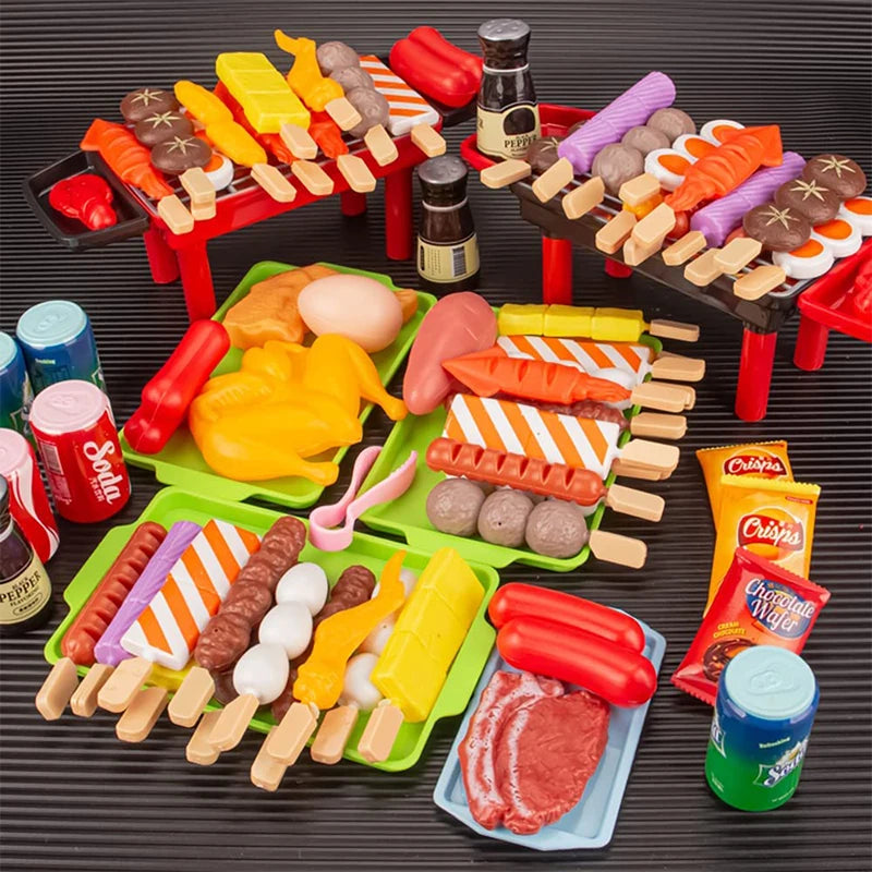 BBQ Speelgoedset Voor Kinderen - Educatief Kookgerei, Multicolor, 21 Stuks 0
