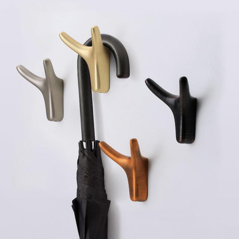 BULLHOOK – Elegante wandhaak van hoorn, gemaakt van zinklegering 0