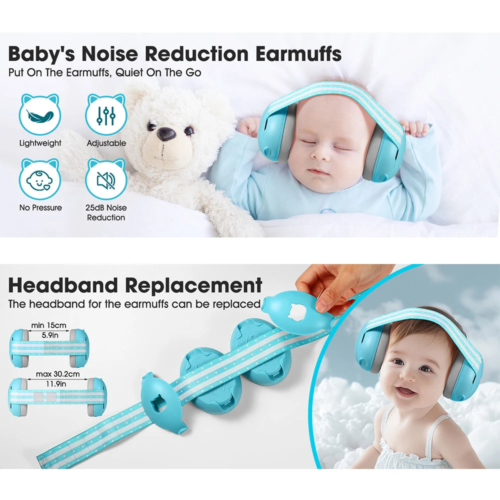 Baby-oorkappen met elastische ruisonderdrukking voor optimale gehoorbescherming 5