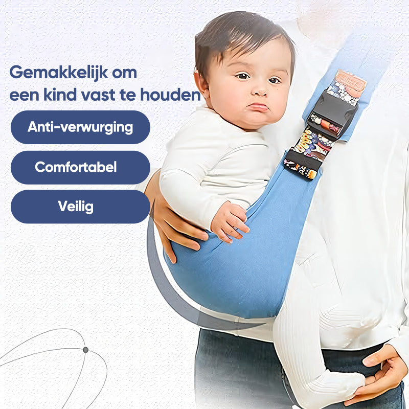 CuddleNest Fascia Porta Bebè – Fascia Comoda e Sicura per Genitori