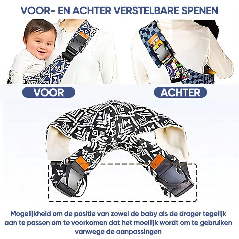 CuddleNest Fascia Porta Bebè – Fascia Comoda e Sicura per Genitori