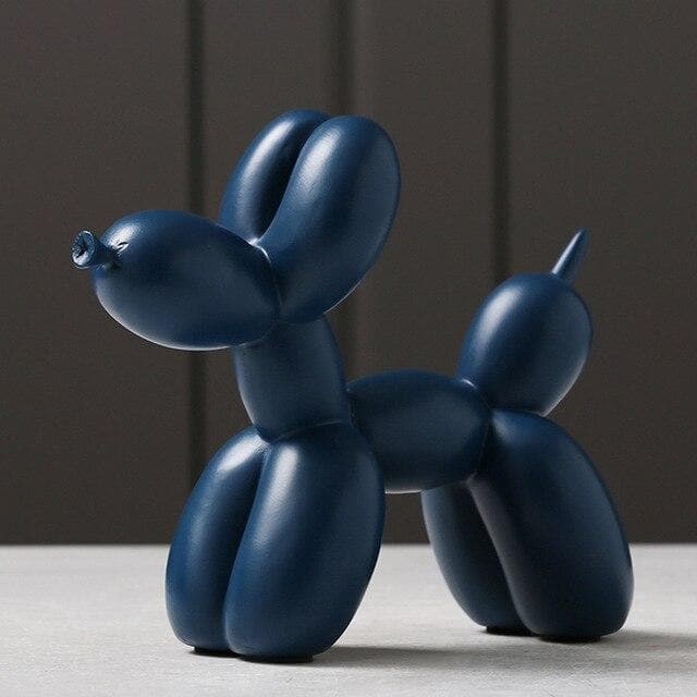 Escultura de perro globo Artivo – Resina hecha a mano en varios colores