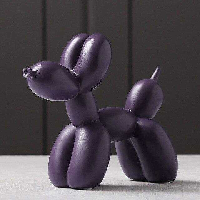 Escultura de perro globo Artivo – Resina hecha a mano en varios colores