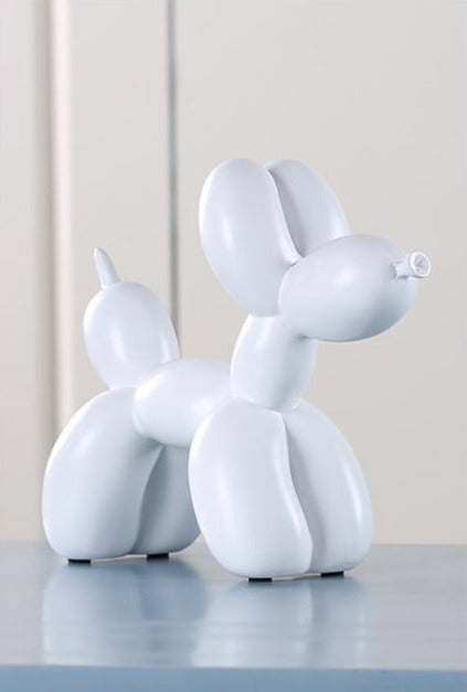 Escultura de perro globo Artivo – Resina hecha a mano en varios colores