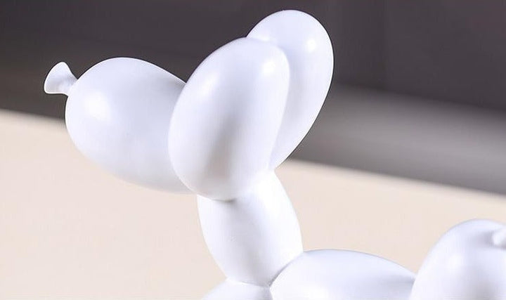 Escultura de perro globo Artivo – Resina hecha a mano en varios colores