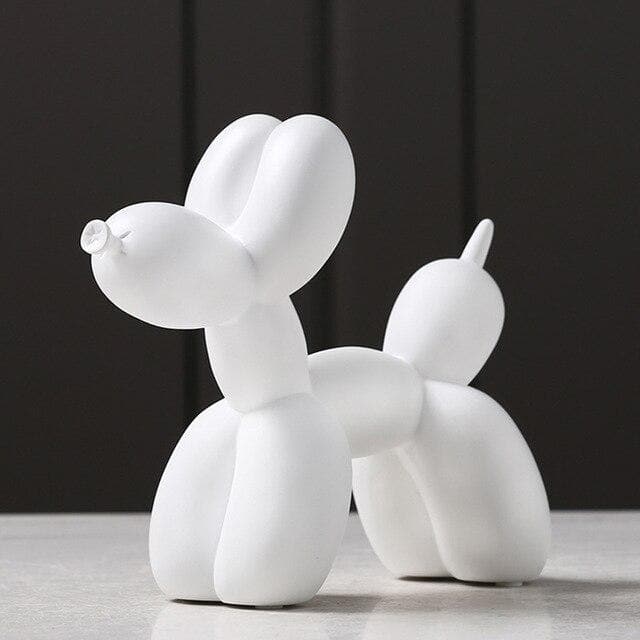 Escultura de perro globo Artivo – Resina hecha a mano en varios colores