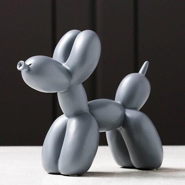 Escultura de perro globo Artivo – Resina hecha a mano en varios colores