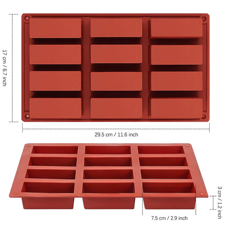 BarMaster – Molde para hornear de silicona flexible y resistente al calor – para hornear