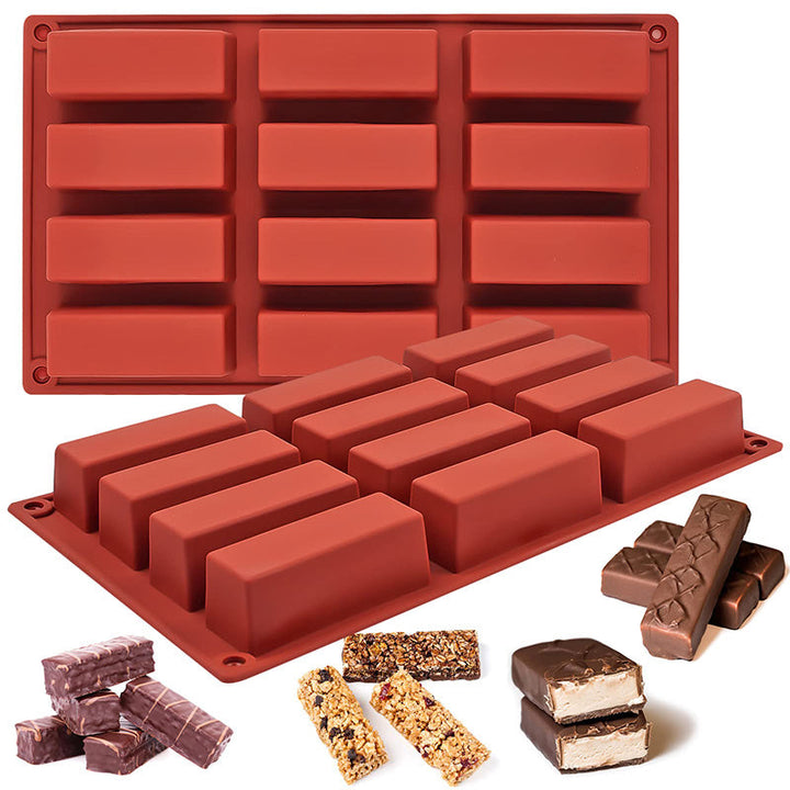BarMaster – Molde para hornear de silicona flexible y resistente al calor – para hornear