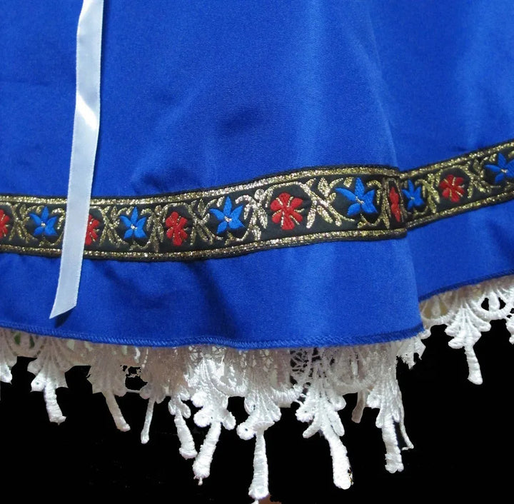 AlpenStern – Blauwe Dirndl Jurk Dames S–3XL – Stijlvol voor Oktoberfest
