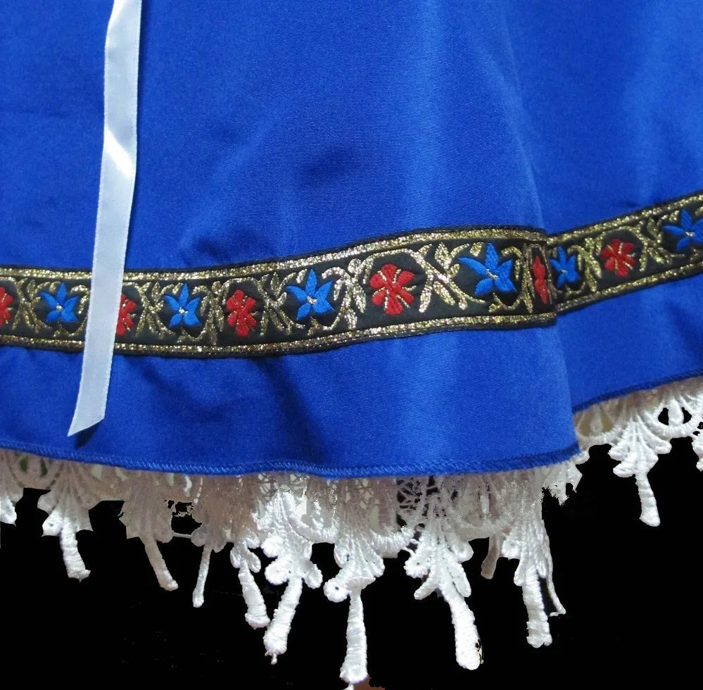 AlpenStern – Vestit Dirndl Blau per a Dones S–3XL – Estilós per a l'Oktoberfest