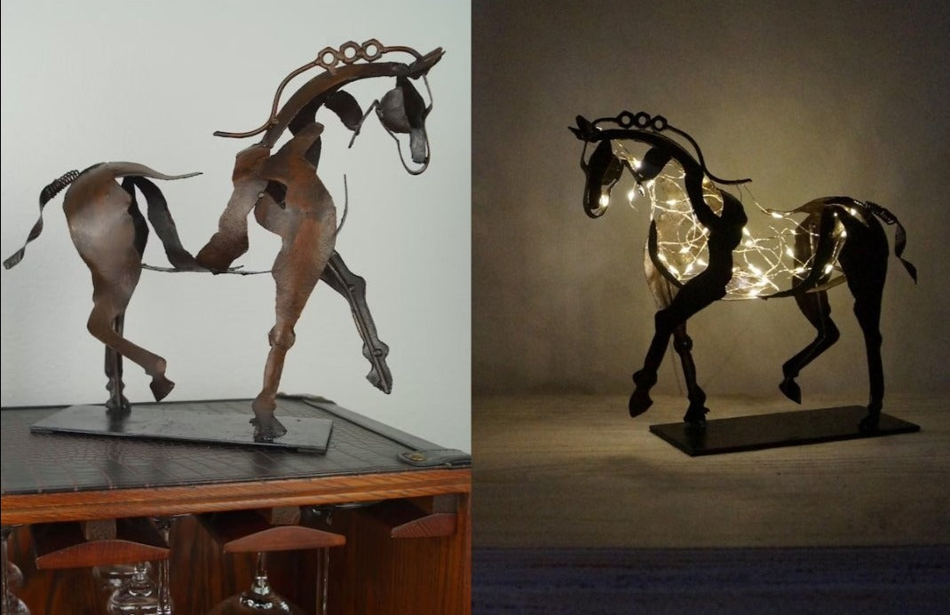 Adonisma – Metalen Paard Ornament Beeld voor Interieurdecoratie